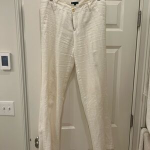 Women’s White Linen GAP Pants